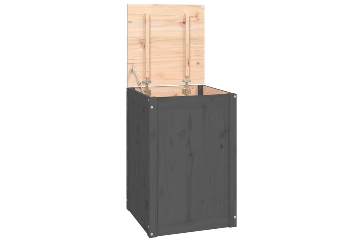 vidaXL 823566 Laundry Box Grey 44x44x66cm Solid Wood Pine