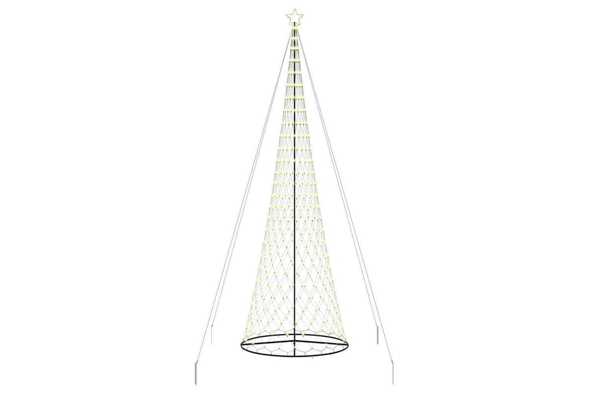 Vidaxl Led Christmas Tree Warm White 160 X 160 X 500 Cm Metal