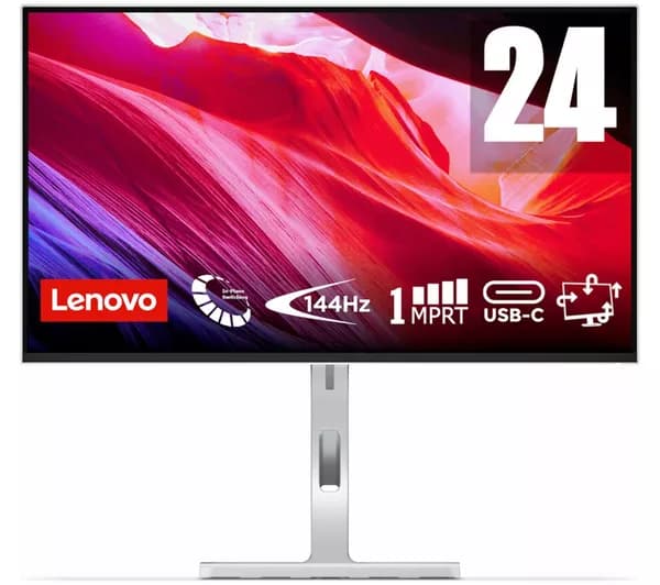 LENOVO L24D-4C Full HD 23.8" IPS Monitor - Grey