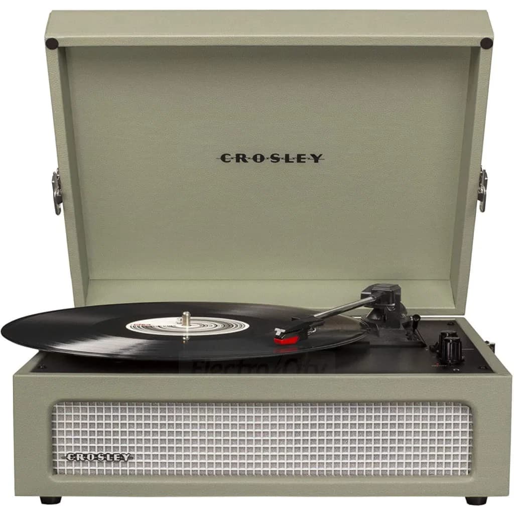 Crosley Voyager Portable 3-Speed Turntable with Bluetooth &amp; Built-In Speakers | Sage