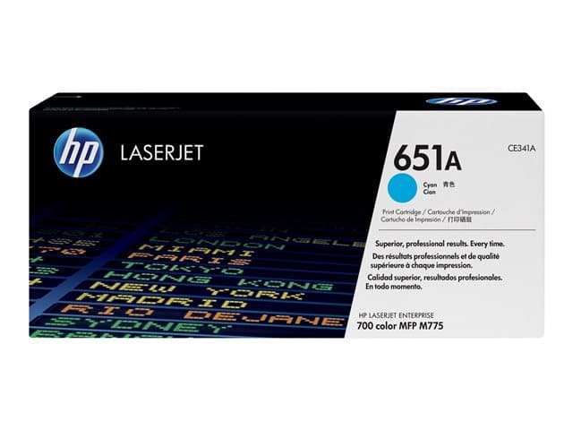 HP - 651A - cyan - original - LaserJet - toner cartridge (CE341A)