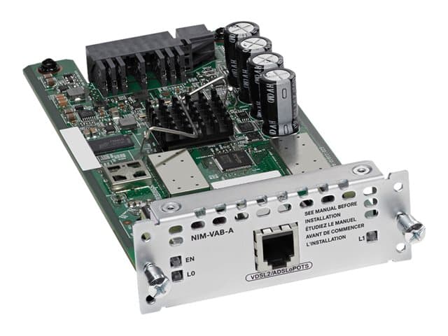 CISCO - 1-port VDSL2/ADSL2+ over POTS with Annex A - DSL modem - Network Interface Module (NIM) - for Cisco 4451-X, Integrated Services Router 4321, 4331, 4351, 4431