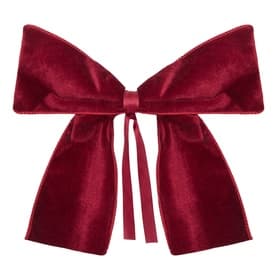 Burgundy Velvet Tree Bow 10in