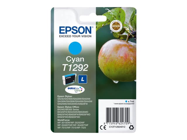 EPSON - T1292 - L size - cyan - original - ink cartridge