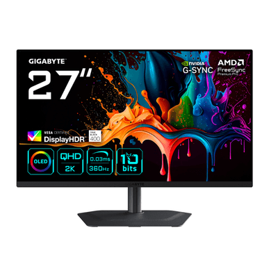 Refurbished GIGABYTE MO27Q3-EK 27" OLED QHD 360Hz 0.03ms Gaming Monitor