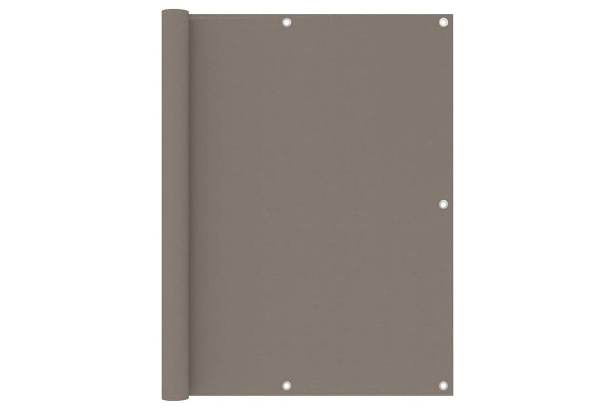 vidaXL 134995 Balcony Screen Taupe 120x600cm Oxford Fabric