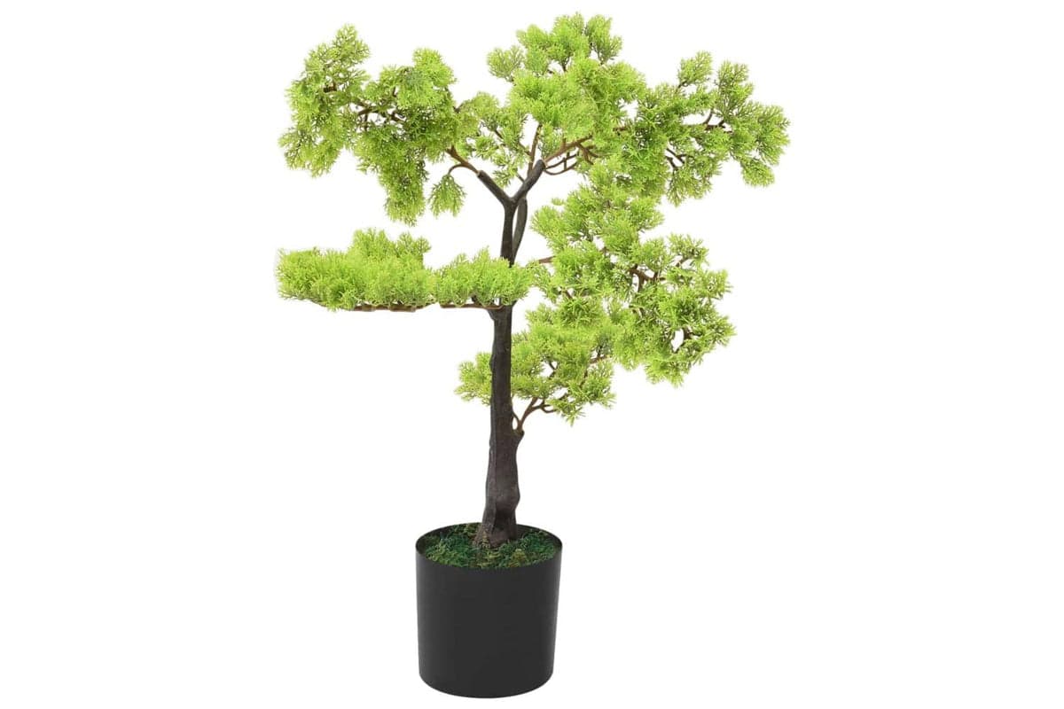 Artificial Cypress Bonsai With Pot 60 Cm Green