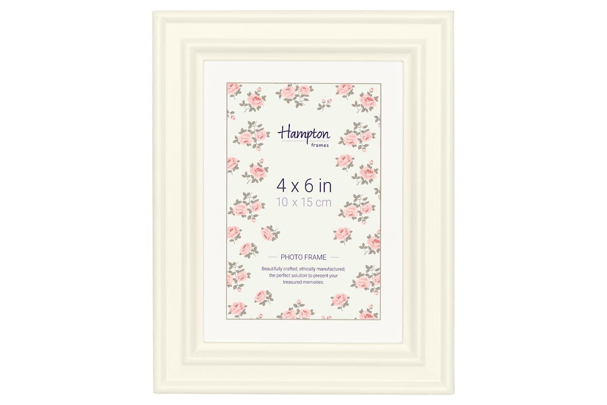 Helena 6x4" Photo Frame | White