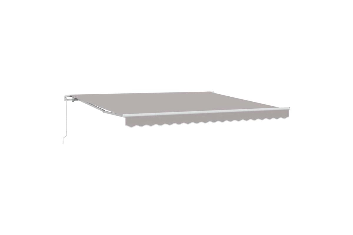 Vidaxl Retractable Awning Light Grey 400 X 300 Cm Polyester