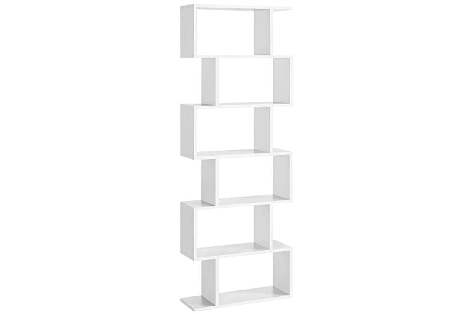 Vasagle LBC61WT Freestanding 6 Tier Bookcase
