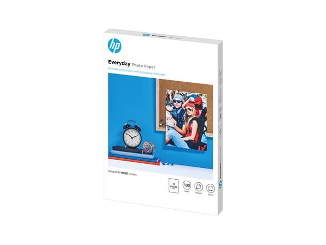 HP - Everyday Photo Paper - photo paper - glossy - 100 sheet(s) - A4 - 200 g/m²