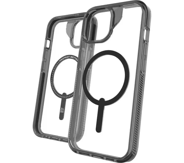 ZAGG Santa Cruz iPhone 17e / 16e / 15 / 14 / 13 Case - Clear & Black