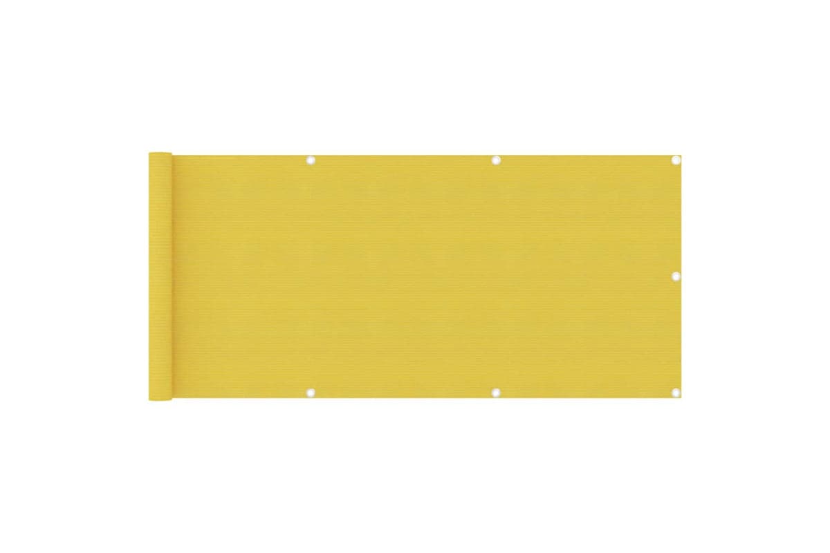 vidaXL 310993 Balcony Screen Yellow 75x400cm Hdpe