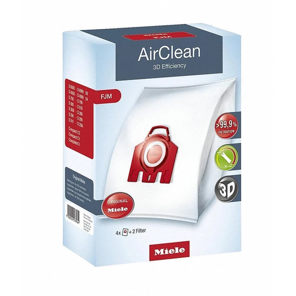 Miele HyClean 3D Filter Bags for Vacuum Cleaner - White | FJM