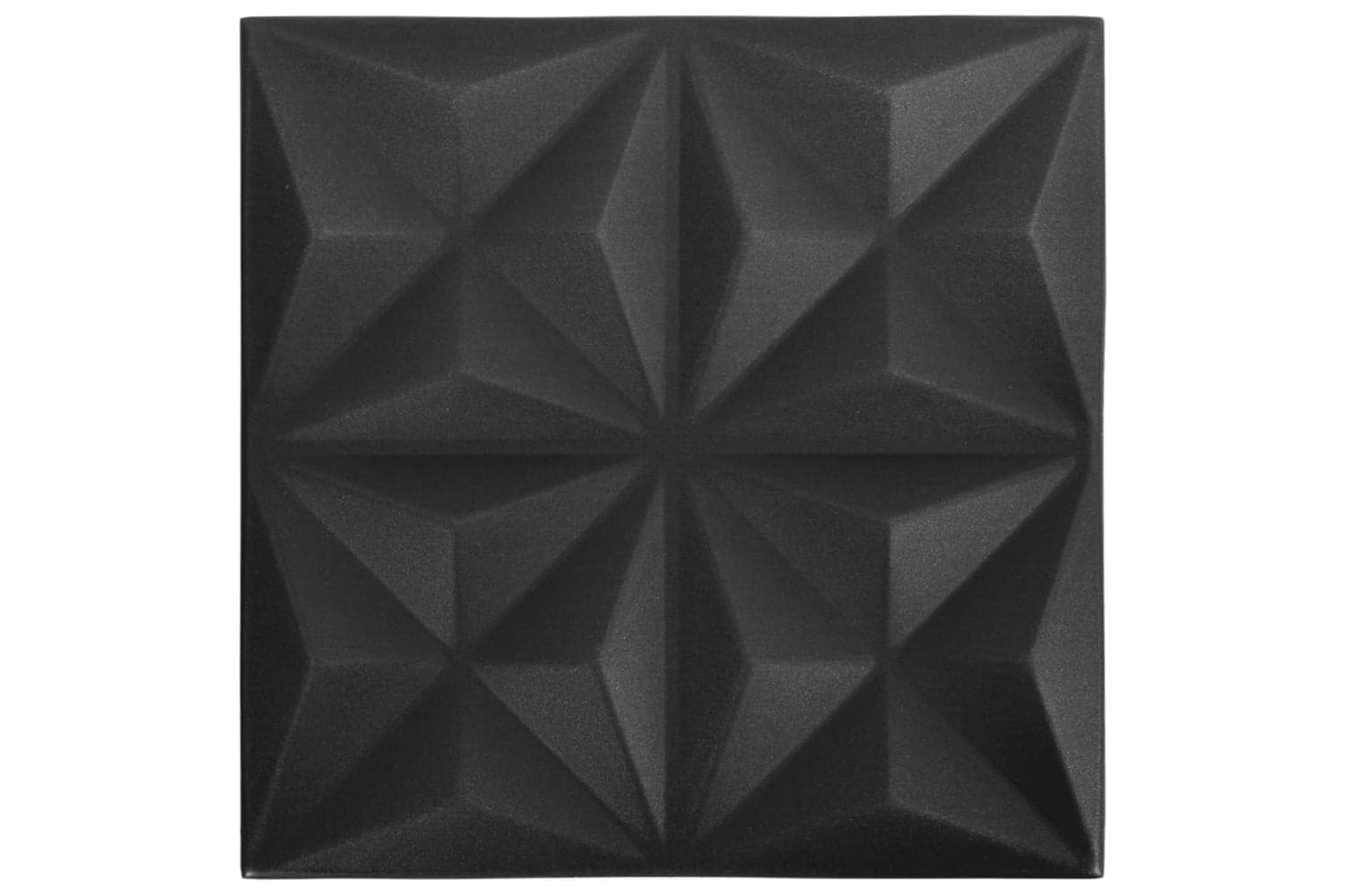 Vidaxl 3d Wall Panels 48 Pcs 50x50 Cm Origami Black 12 M²