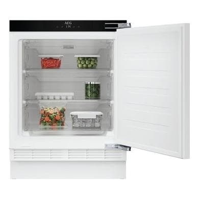 AEG 3000 Series 138 Litre 82cm Integrated Under Counter Fridge with Sliding Door Hinge