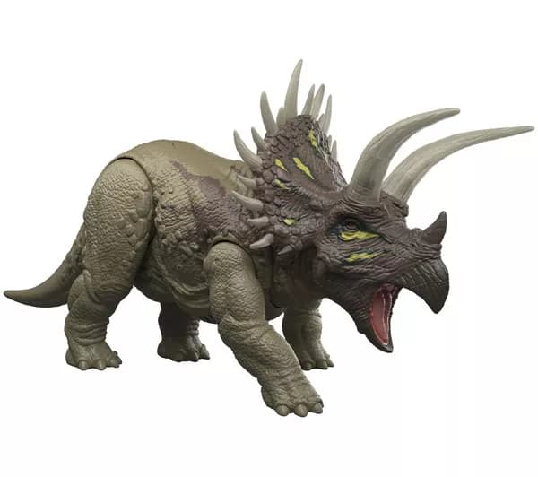 MATTEL Jurassic World Wild Roar Triceratops Figure