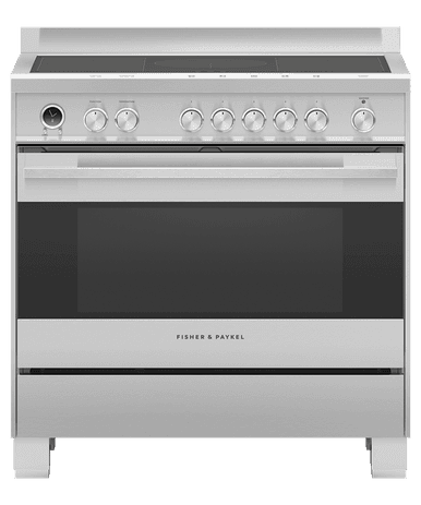 Fisher & Paykel 90cm Series 9 Contemporary 5 Zone Induction Pyrolytic Freestanding Cooker | OR90SDI6X1