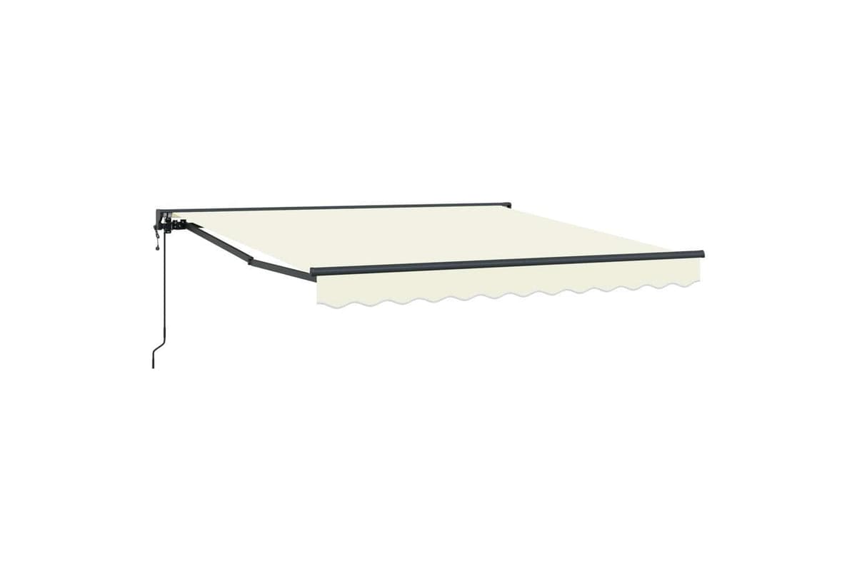 Vidaxl Retractable Awning Cream 350x250 Cm Fabric