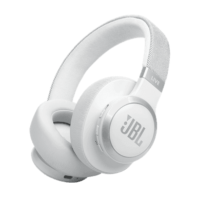 JBL Live 770NC - Wireless Noise Cancelling Over Ear Headphones - White | JBLLIVE770NCWHT