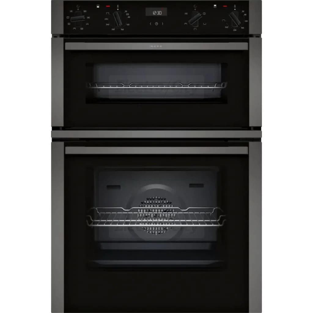 Neff N 50 105 Litre Built-in Double Oven | Graphite