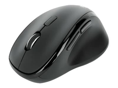 MANHATTAN - Ergonomic Wireless Mouse, Right Handed, Adjustable 800/1200/1600dpi, 2.4Ghz (up to 10m), Six Button with Scroll Wheel, Combo USB=A and USB-C receiver, Black, AA battery (included), Three Year Warranty, Retail Box