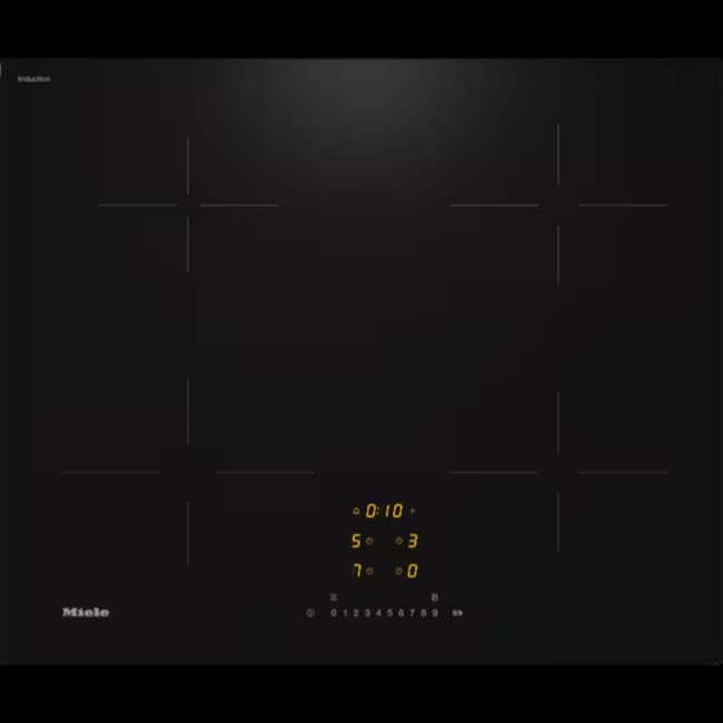 Miele Induction Hob with Onset Controls - Black | KM7361FL