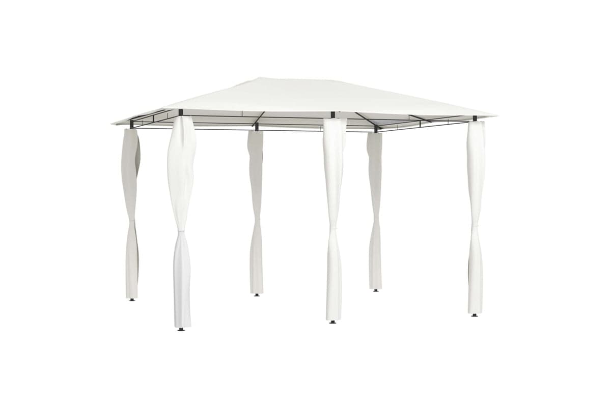 Vidaxl 313611 Gazebo With Post Covers 3x4x2.6 M Cream