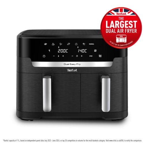 TEFAL 11litre Easy Fry Dual Xxl Air Fryer...