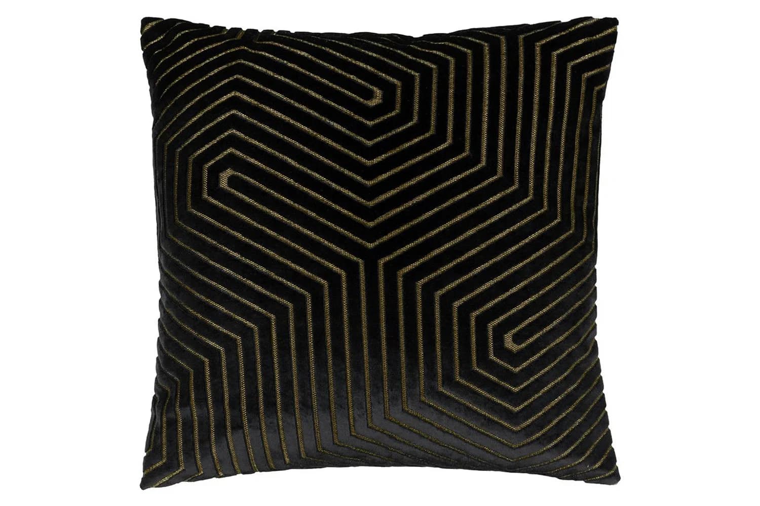 Evoke Velvet Cushion | Black | 45 x 45 cm