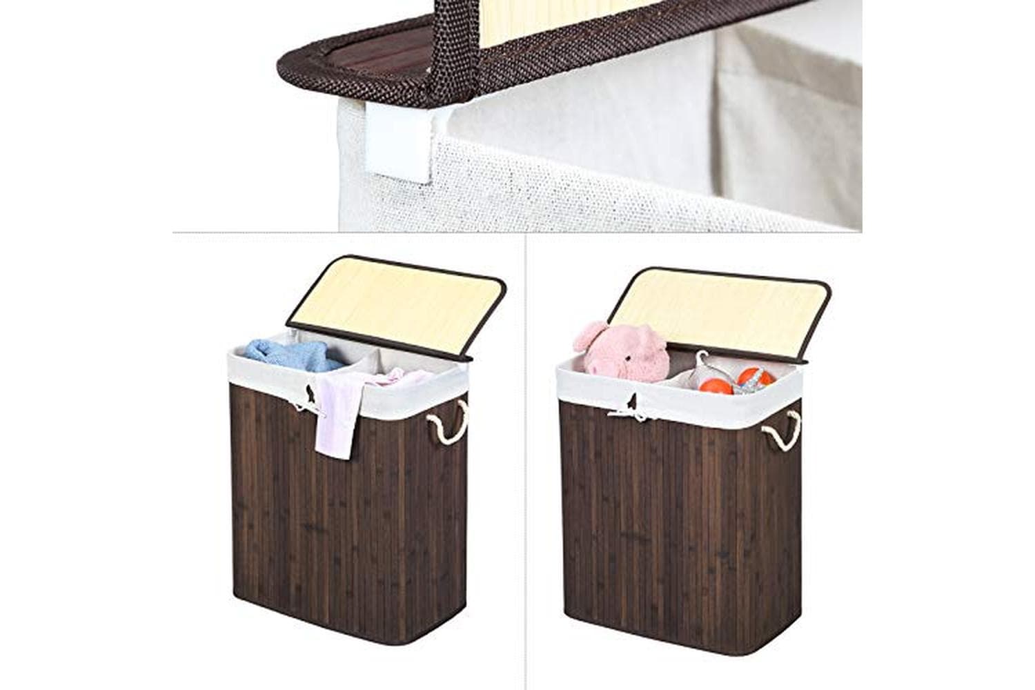 Songmics LCB72Z 100L Laundry Basket | Brown