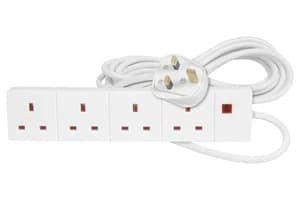 Value Range 4 Way 2m Extension Lead