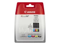 CANON - CLI-551 C/M/Y/BK Multipack - 4-pack - black, cyan, magenta, yellow - original - ink tank
