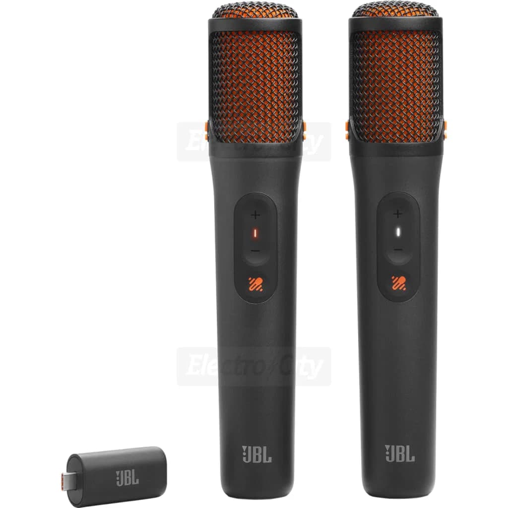 JBL EasySing Wireless Karaoke Microphones with AI Vocal Removal | Black