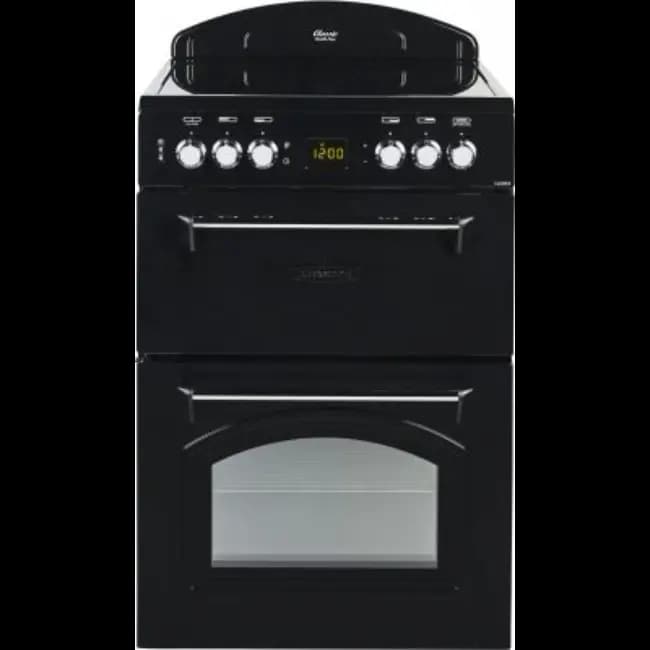 Leisure 60cm Electric Range Cooker with Double Oven | Black | CLA60CEK