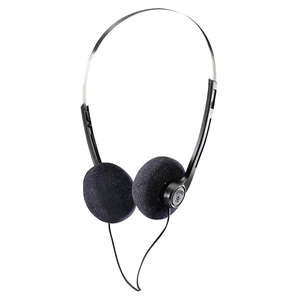 Hama Slight On-Ear Wired Headphone - Black & Silver | 483607