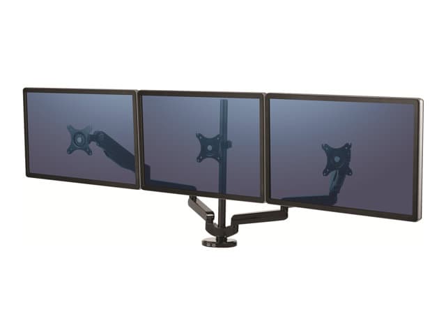 FELLOWES - Platinum Series Triple Arm mounting kit - adjustable arm - for 3 monitors - black