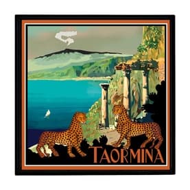 Italian Lacquered Taormina City Tray