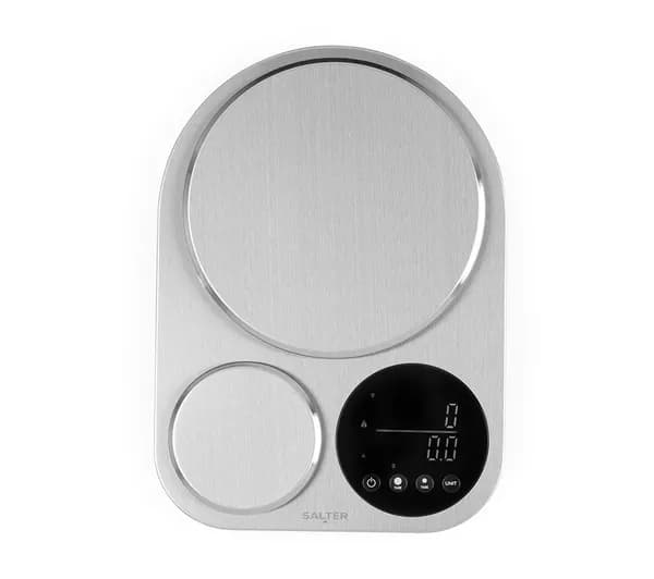 SALTER Stainless Steel Dual Platform Scale - Black