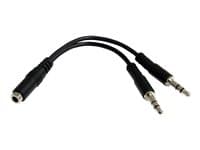 STARTECH.COM - Startech 3.5mm 4 Position to 2x 3 Position 3.5mm Headset Splitter Adapter - F/M - 3.5mm headset Adapter Cable (MUYHSFMM) - headset splitter