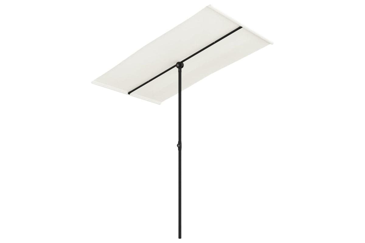 vidaXL 47329 Outdoor Parasol With Aluminium Pole 180x110cm Sand White