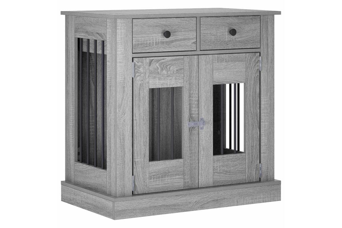 Vidaxl Dog Crate Furniture Grey Sonoma 80 X 475 X 80 Cm