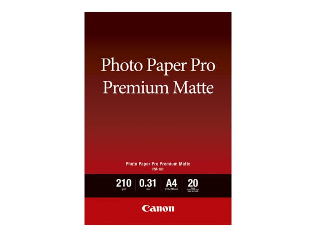 CANON - Pro Premium PM-101 - photo paper - smooth matte - 20 sheet(s) - A4 - 210 g/m²