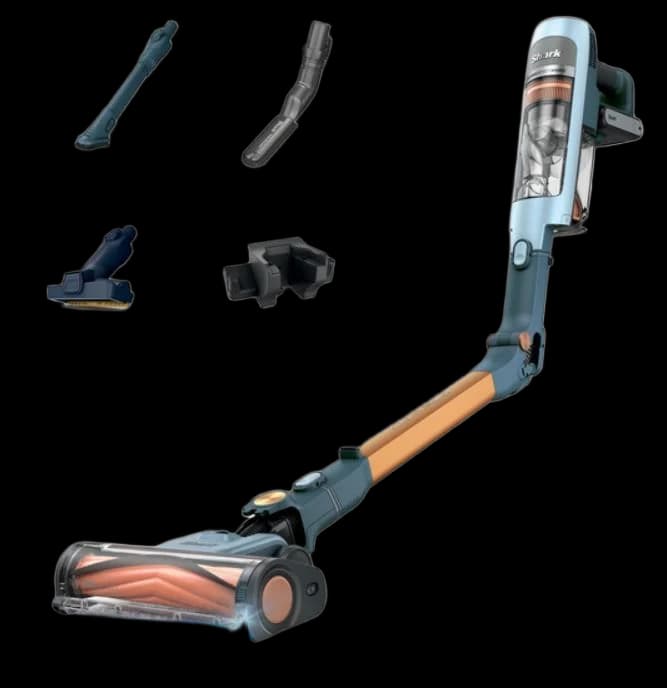 Shark Phoenix Cordless Vacuum Cleaner - Ice Blue & Camel | IA1241UKTDB