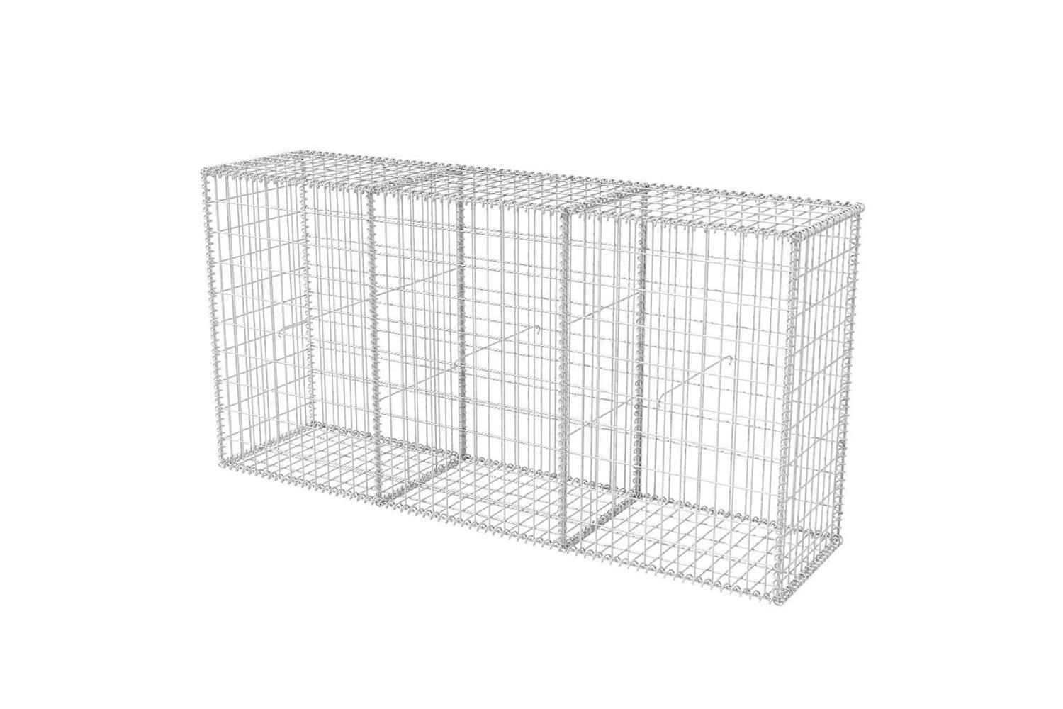 vidaXL 142552 Gabion Basket Galvanised Steel