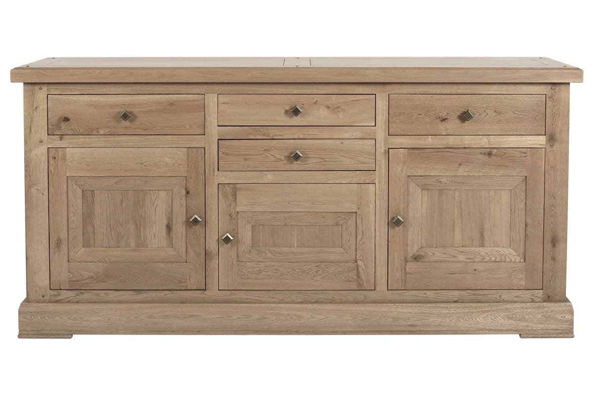 Monastery 3 Door Sideboard | Grey Oil