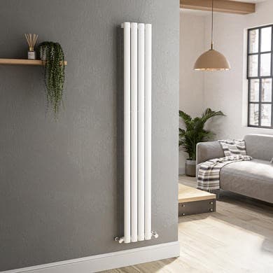 Sorrento White Horizontal Oval Designer Radiator