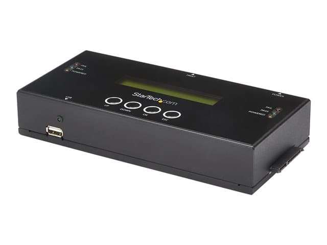 STARTECH.COM - StarTech 1:1 Hard Drive Duplicator and Eraser for 2.5"/ 3.5" SATA (I/II/III) & SAS (I/II) HDD SSD - LCD & RS-232 - Cloner & Wiper (SATSASDUPE11) - solid state / hard drive duplicator