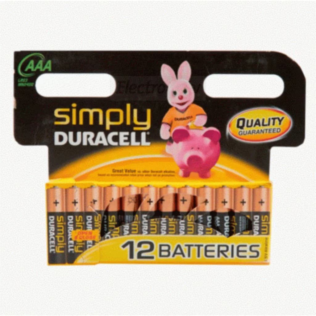 Duracell Simply AAA Batteries | 12 Pack