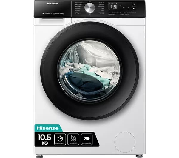 HISENSE 3S Series WF3S1043BW3 WiFi-enabled 10 kg 1400 Spin Washing Machine - White